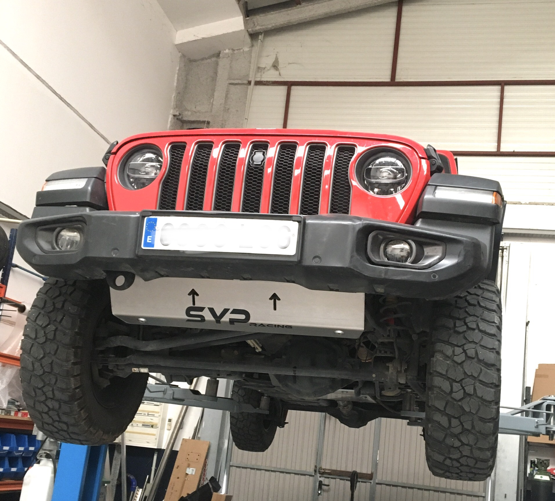 Cubrebajos Jeep wrangler JL 2017-2022 duraluminio 8mm